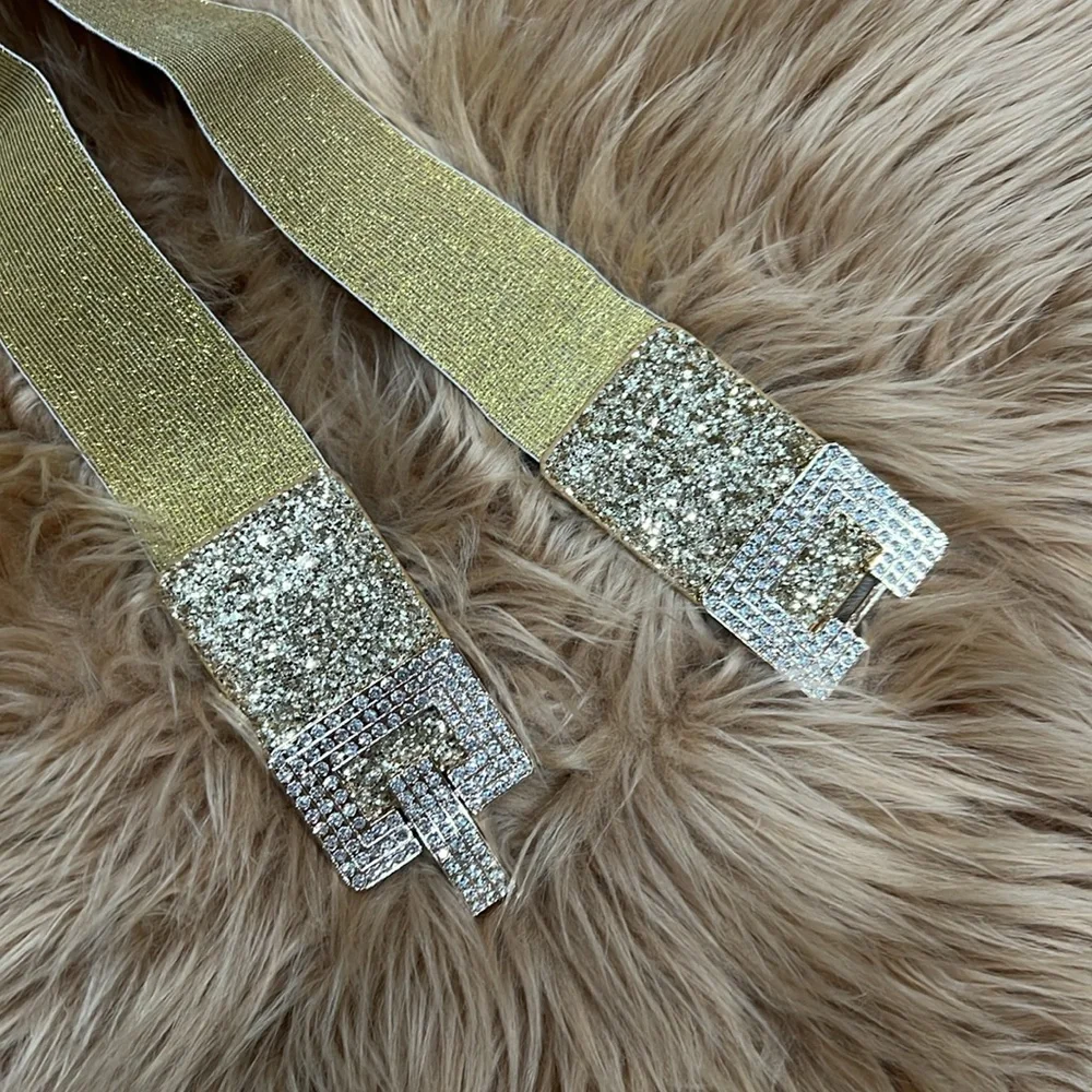 NEW💛Elegant Gold Rhinestone Belt